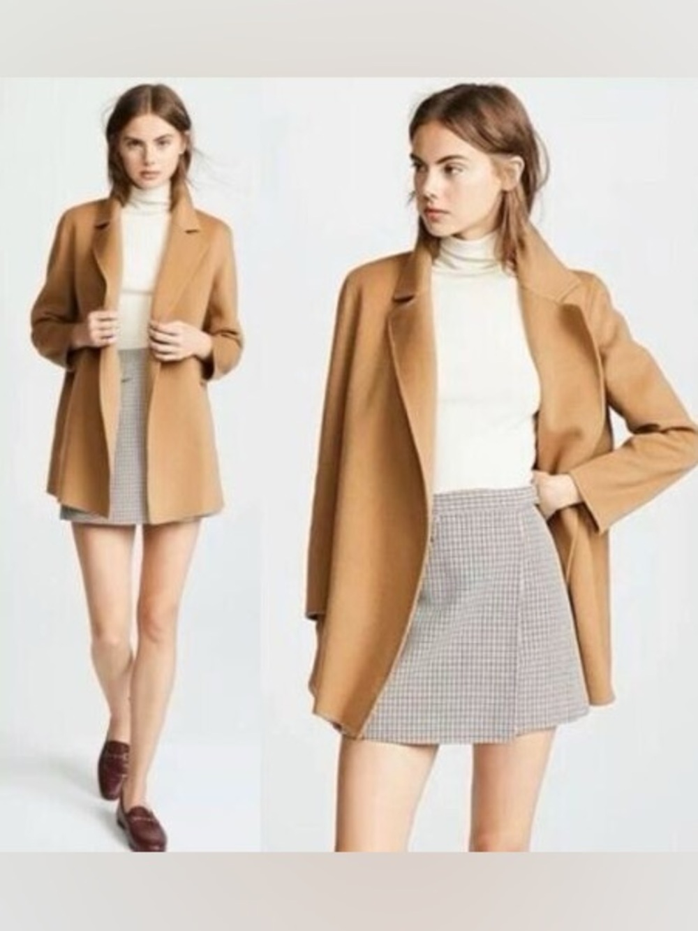 THEORY Sileena New Divide Wool/Cashmere Coat P